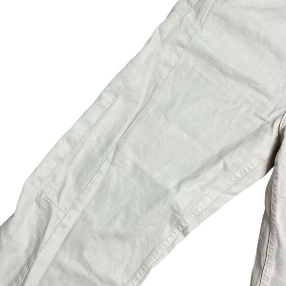 B SIDES Jeans WMNS 28 x 26” Beige Relaxed‎ Lasso Wide Leg USA Button Fly $425 - Picture 8 of 13